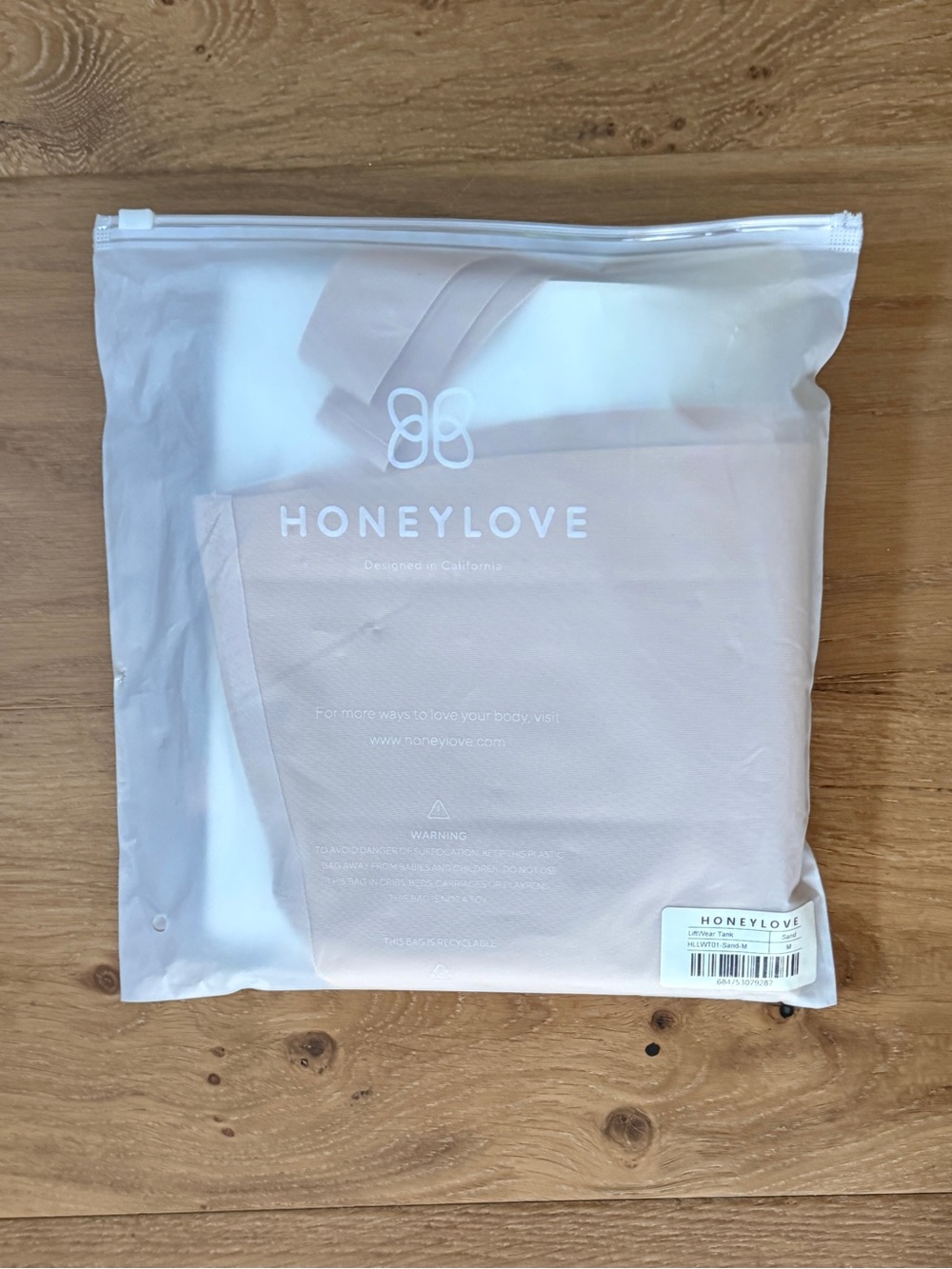 NWT Honeylove LiftWear Smoothing Tank Built-In Bra Shapewear Beige Snatched Med - Picture 15 of 16